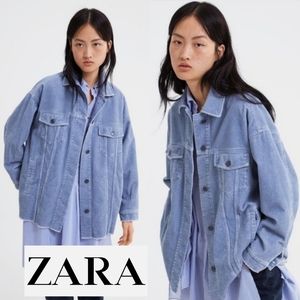 Zara Jacket - Corduroy - Small - Blue